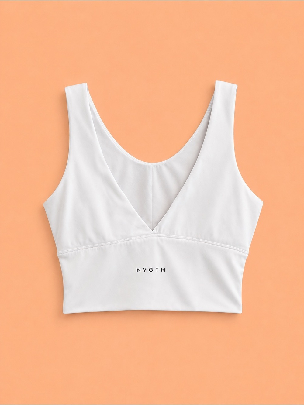 NVGTN WHITE V-NECK SPORT STOP